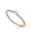 Buonocore - Playful ring in 18K Rose Gold with 0.31 ct White Diamonds - 0