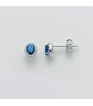 MILUNA EARRINGS WITH SAPPHIRES AND DIAMONDS - 0