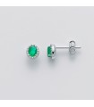 MILUNA EARRINGS WITH EMERALDS AND DIAMONDS - 0