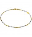 Bracciale Zancan da Uomo - Eternity Gold con Maglie Tubolari Alternate Oro Giallo 18 Kt ed Oro Bianco 18 Kt