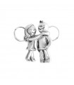 Keychain Uno De 50 Unisex - Classics Boy and Girl Silver