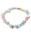 Bracciale Uno de 50 da Donna - Treasure Jewel Silver con Cristalli Colorati ed Elemento a Teschio Misura M