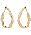 Uno de 50 Earrings for Woman - Navy Tide Gold Wavy Drop Dangle