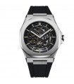 D1 Milano Men's Watch - Automatic 41.5mm Silver Skeleton Rubber - 0