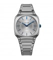 D1 Milano Watch - Silver Square 37mm 404 Silver Blue - 0