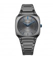 D1 Milano Watch - Titanium Square 37mm 404 Metal Gun Blue - 0