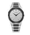 D1 Milano Men's Watch - Ultra Thin Ash 38mm Bicolor Silver - 0