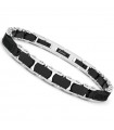 Zancan Men's Bracelet - Hi-Teck in Steel 316L PVD Black with Carbon Fiber