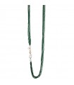 Lelune Glamor Necklace for Woman - Sophie with Freshwater Cultured Pearls and Green Spinel Threads