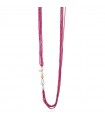 Collana Lelune Glamour da Donna - Sophie con Perle Coltivate D'acqua Dolce e Fili di Spinello Fucsia