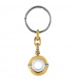 Arkano Keychain - in 18k Yellow and White Gold - 0