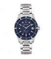 Bulova Ladies Watch - Marine Star Quartz Date 34mm Blue with diamonds - 0