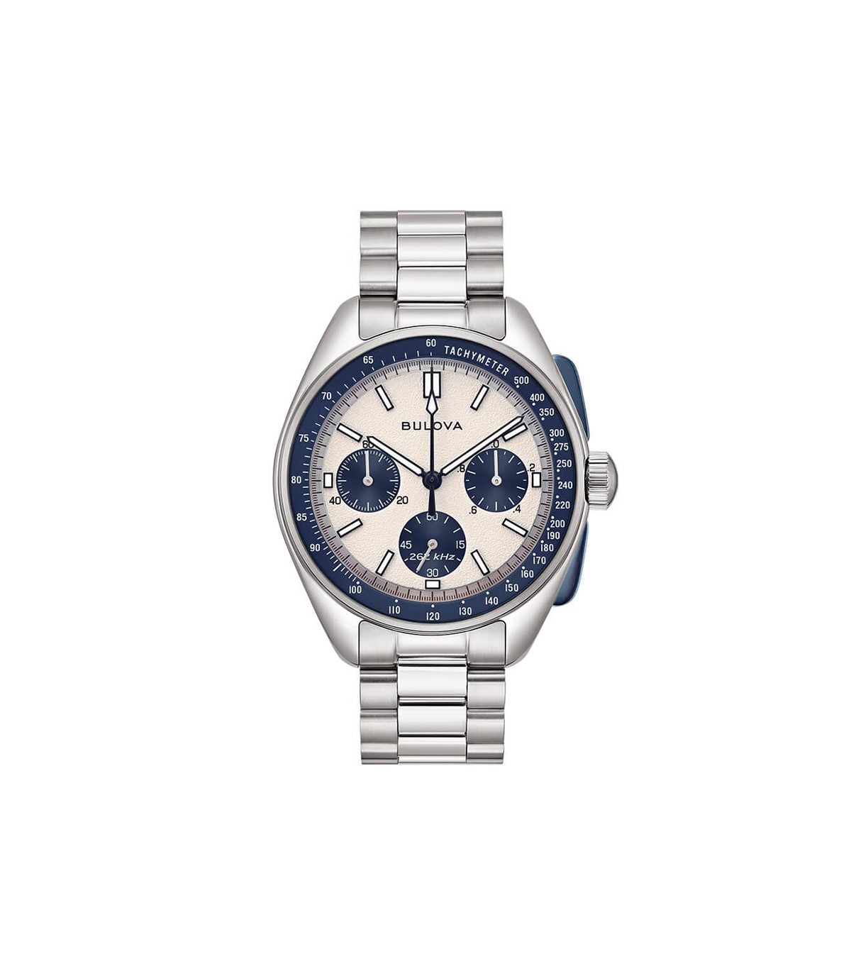 Men\'s 43.5mm 0 Luna Blue - Bulova Pilot White Archive Chronograph Watch -