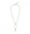 Uno de 50 Necklace for Woman - Confident Unlock Gold with Double Chain with Key and Padlock