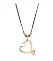 Collana Uno de 50 da Donna - Loved Big Love Gold con Cuore Centrale