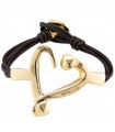 Bracciale Uno de 50 da Donna - Loved Love Gold con Cuore in Metallo Misura M