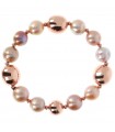 Bracciale Bronzallure da Donna - Maxima Rose Gold con Perle Ming e Sfere Rosè Lucide