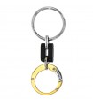 Arkano Keychain - Round in 18K Yellow Gold and White Gold - 0