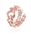 Unoaerre Woman's Open Ring - Rose Bronze Grumetta a Scalare - 0