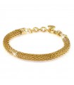 Unoaerre Woman's Bracelet - in Yellow Bronze Mesh Knit Chain 18 cm - 0