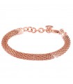 Unoaerre Woman's Bracelet - in Rose Bronze Mesh Knit Chain 18 cm - 0