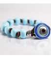 Moi Bracelet - Light Blue Opal with Murano Glass Beads
