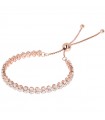 Bronzallure Women's Bracelet - Altissima Tennis Rose Gold with White Cubic Zirconia