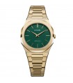 Orologio D1 Milano Donna - Ultra Thin Emerald 34mm Dorato Verde