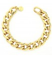 Unoaerre Woman's Bracelet - in Yellow Bronze Diamond Curb Chain - 0