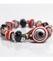 Moi Bracelet - Romeo with Red and Black Murano Glass Beads