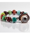 Moi Bracelet - Overland with Multicolor Murano Glass Beads