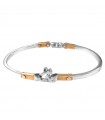 Arkano Bracelet - Rigid Handcuff in White Gold and 18K Rose Gold - 0