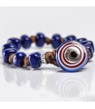 Moi Bracelet - Blublood with Dark Blue Murano Glass Beads