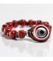 Moi Bracelet - Carmine with Dark Red Murano Glass Beads