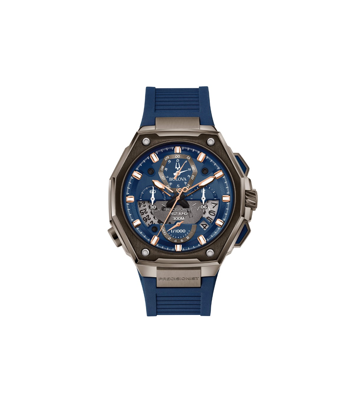 45mm Bulova Chronograph Watch - X Precisionist Blue - 0 Men\'s
