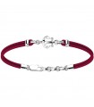 Zancan Men's Bracelet with Red bordeaux Anchor - 0