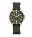 Hamilton Men's Watch - Khaki Navy Scuba Quartz 37mm Green with Nato Strap - 0