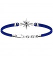 Zancan Men's Bracelet with Blue Wind Rose Star - 0