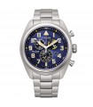 Citizen Men's Watch - Super Titanium Chronograph Eco-Drive 43mm Blue Yellow - 0