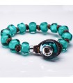 Moi Bracelet - Marino with Turquoise Murano Glass Beads