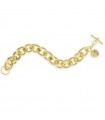 Unoaerre Woman's Bracelet - in Yellow Bronze Oval Link Chain 21 cm - 0