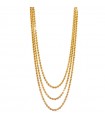 Unoaerre Woman's Necklace - Multi-strand in Yellow Bronze Rope Chain 43cm - 0