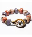 Moi - Island Bracelet with Lilac and Pink Murano Glass Beads