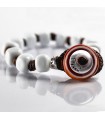 Moi - Nives Bracelet with White Murano Glass Beads