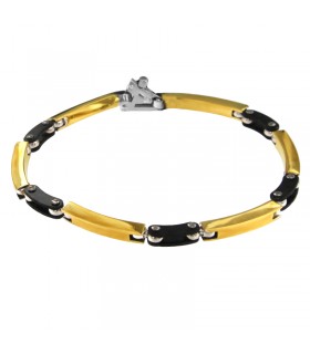 Bracciale Arkano - Oro Giallo 18 carati - Fibra di Carbonio - 1BR2930OG