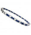 Bracciale Zancan da Uomo - Hi-Teck in Acciaio 316L con Maglia Larga PVD Blu