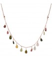 Bronzallure Necklace for Woman - Variegated with Drops of Tourmaline Pendants