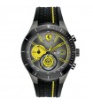 Ferrari Men's Watch - Redrev Evo Chronograph Black 46mm Gray with Yellow Details