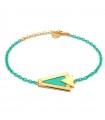 Bracciale Valentina Ferragni - Febe Catena Dorato e Verde Acqua