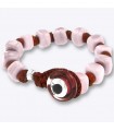 Bracciale Moi - Rose con Elementi in Vetro di Murano Rosa